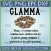 Glamma SVG Leopard Print Design with Definition for Glamorous Grandmas