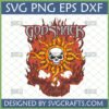 Godsmack sun skull logo SVG PNG DXF EPS for Cricut and Silhouette crafting.