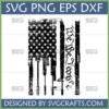 Distressed We The People Guns American Flag SVG for Cricut and Sublimation