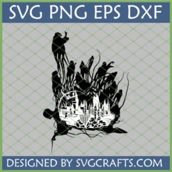 Harry Potter Dementor Hogwarts Castle SVG for Cricut and Silhouette