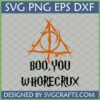Boo You Whorecrux SVG - Funny Harry Potter Deathly Hallows Halloween Design