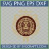 Detailed Gryffindor Lion SVG digital design for Harry Potter fans and crafters