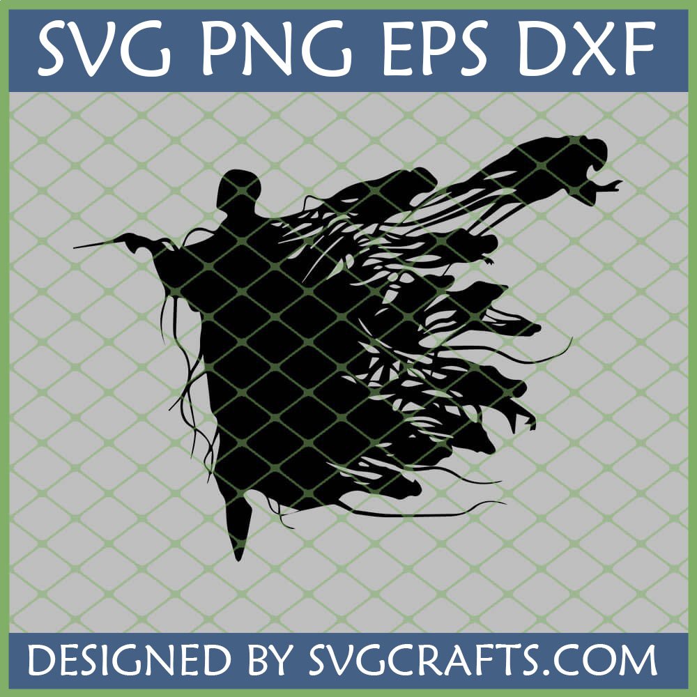 Witch Rat Swarm SVG design for Cricut and Halloween crafts