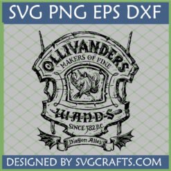 Ollivanders Wand Shop SVG PNG DXF Harry Potter digital design for Cricut and crafting