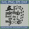 I Solemnly Swear SVG PNG DXF EPS Harry Potter Design with Sorting Hat and footprints