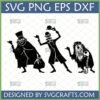 Haunted Mansion Ghosts SVG Bundle featuring Hatbox Ghost, Gus, and Phineas for Disney Halloween crafts.