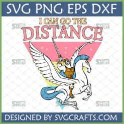 Disney Hercules Pegasus I Can Go The Distance SVG for T-shirts and Crafts