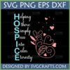 Hospice Definition SVG for Caregivers with floral hearts design