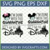 Mickey Minnie Quarantine Disney SVG bundle with mask and castle for Cricut