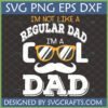 Funny Cool Dad SVG design with sunglasses and mustache for Father's Day