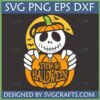 Jack Skellington Pumpkin Halloween SVG with bats and moon