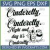Cinderella Cinderelly SVG design with Jaq and Gus mice characters and quote