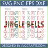 Leopard Print Jingle Bells SVG Bundle with multiple Christmas styles for crafts