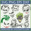 Joker SVG Bundle featuring 'Why So Serious?' and 'HA HA HA' designs for Cricut and sublimation