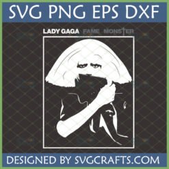 Lady Gaga Fame Monster iconic silhouette SVG for Cricut and sublimation