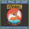 Led Zeppelin US Tour 1975 SVG with Icarus logo for Cricut and Silhouette projects