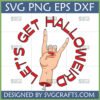 Let's Get Halloweird SVG with funny zombie rock hand design