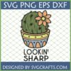 Lookin' Sharp Cactus SVG PNG DXF design for Cricut and Sublimation by SVGCrafts