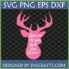 Pink deer head silhouette with 'Love Me Like You Love Deer Season' text, a digital SVG PNG DXF EPS file from SVGCrafts.