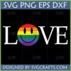 Rainbow Love Smiley SVG for Cricut and Sublimation