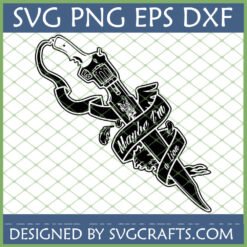 Maybe I'm a Lion SVG with gun and dagger design for Cricut and sublimation