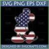 Distressed American Flag Mickey SVG for Cricut and Sublimation