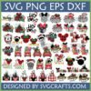 Mickey Minnie Christmas SVG Bundle for Holiday Crafts and New Year's Designs