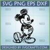 Distressed Mickey Mouse SVG PNG DXF EPS digital design file for Cricut and Silhouette projects