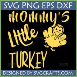 Mommy's Little Turkey SVG design for Thanksgiving baby onesie