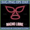 Nacho Libre Lucha Libre Mask SVG, PNG, EPS, DXF file for Cricut and Sublimation