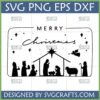 Merry Christmas Nativity Scene SVG for Cricut and Silhouette