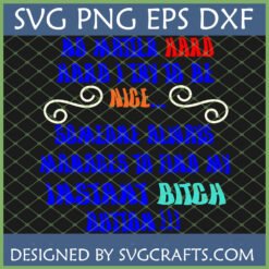 Inner Bitch Button SVG - Funny sarcastic quote design for Cricut and sublimation