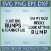 I Like Big Bumps SVG Funny Pregnancy Maternity Shirt Design