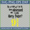 Harry Potter 9 3/4 SVG digital design for Cricut and sublimation