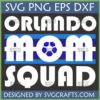 Orlando Soccer Mom Squad SVG digital file for Cricut and sublimation, featuring a soccer ball icon.