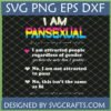 I Am Pansexual Pride SVG PNG DXF EPS digital file with definition text for Cricut and sublimation by SVGCrafts