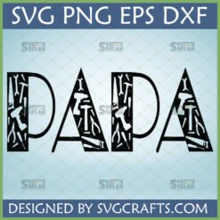 PAPA Tools SVG Design for Father's Day, featuring hammers, wrenches, and saws integrated into the letters.