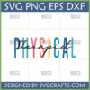 Colorful Physical Therapist SVG Design for Cricut and Sublimation