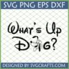 Pluto What's Up Dog SVG PNG EPS DXF digital file for Cricut and sublimation crafts