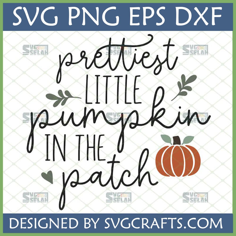 Prettiest Little Pumpkin Patch SVG digital design for fall baby onesies