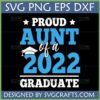 Proud Aunt Of A 2022 Graduate SVG PNG DXF EPS digital design for cutting machines