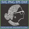 RBG Women's Rights SVG word art silhouette for Cricut and Silhouette projects