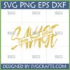 Gold glitter 'Savage Classy Bougie Ratchet' SVG design for Cricut and Sublimation