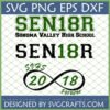 Sonoma Valley High School Senior 2018 SVG PNG DXF EPS digital file for Cricut