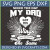Dad Memorial Wings SVG design for remembrance projects