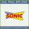 Retro Sonic Diner Style Logo SVG for Cricut and Crafting
