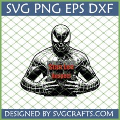 Stan Lee Respect Spider-Man SVG digital design for Cricut and Silhouette