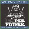 Darth Vader Baseball Dad SVG for Father's Day and Star Wars fans