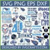 Large collection of Tennessee Titans SVG PNG designs for crafting