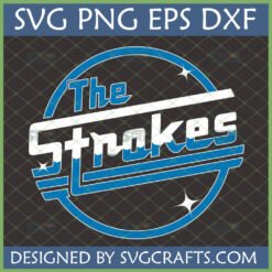 Retro The Strokes SVG, PNG, DXF, EPS digital download for Cricut and Sublimation